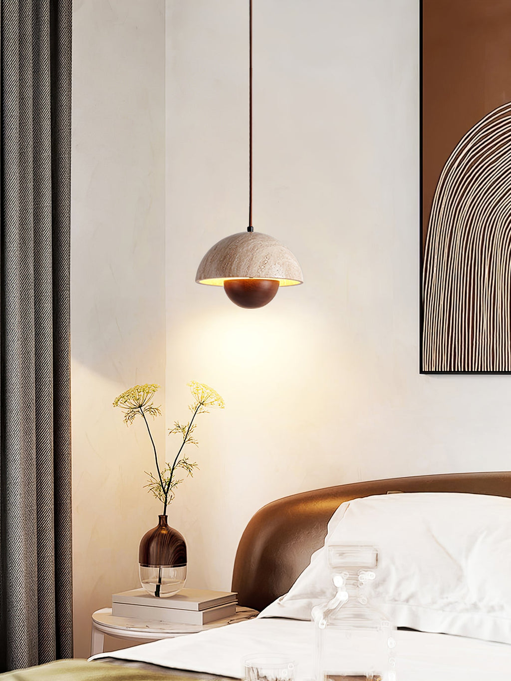 Bud Travertine Pendant Lamp