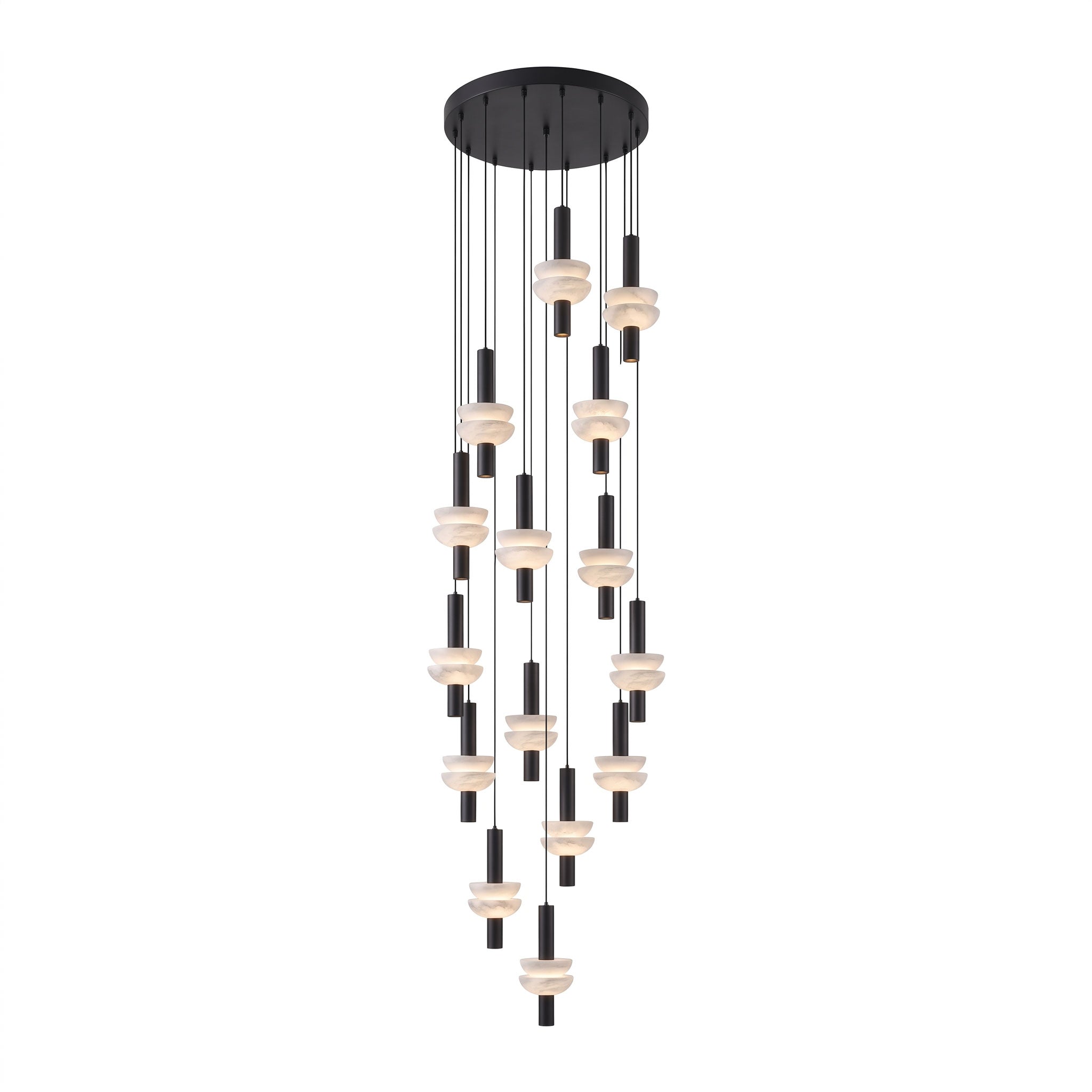 Alabaster Column Pendant Lamp