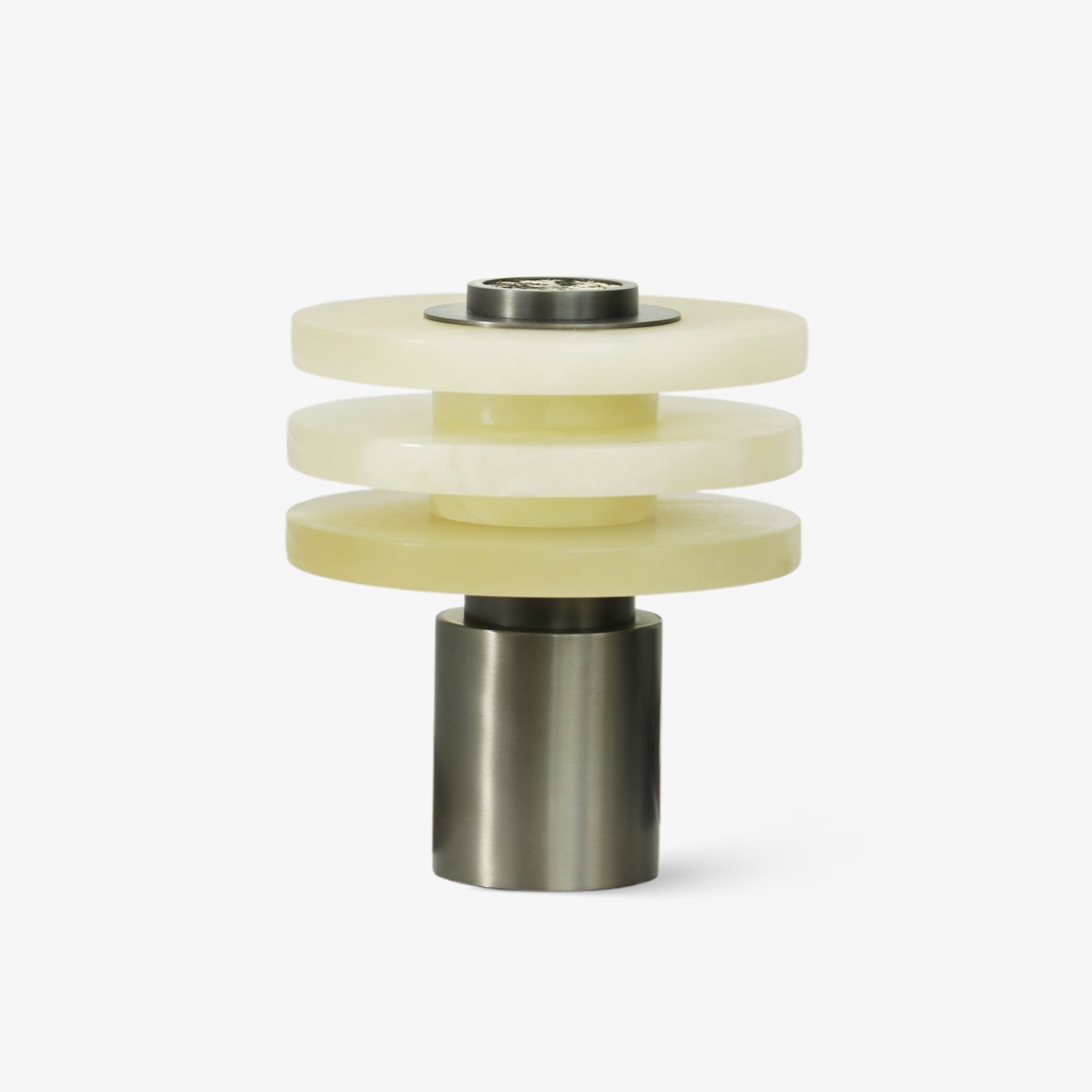 Tiered Obelisk Alabaster Table Lamp