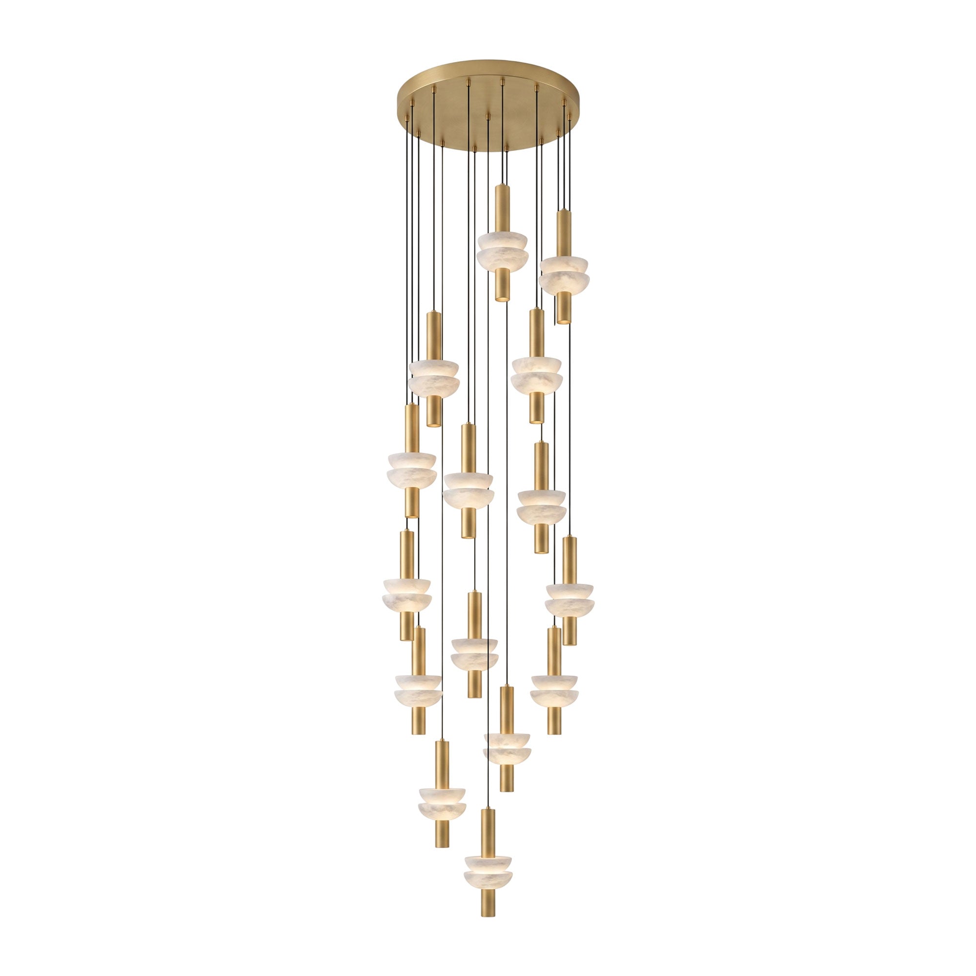 Alabaster Column Pendant Lamp