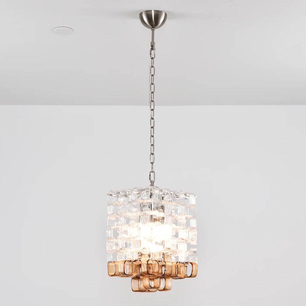 Glass Poliarte Interlocking Chandelier