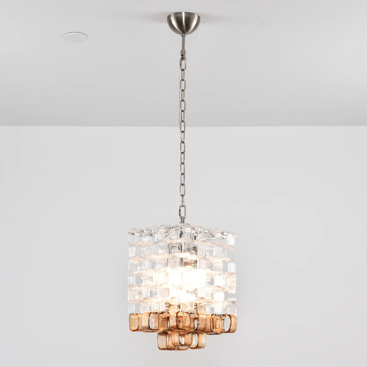 Glass Poliarte Interlocking Chandelier