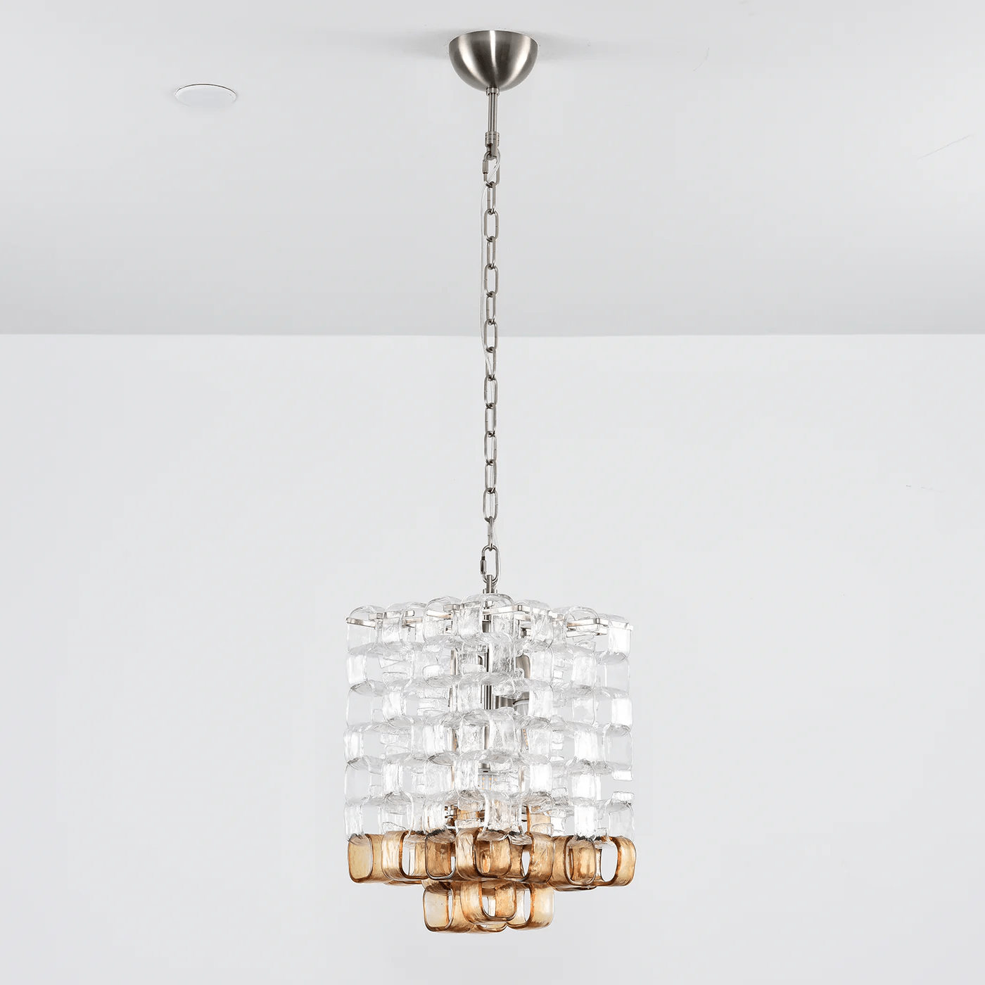 Glass Poliarte Interlocking Chandelier