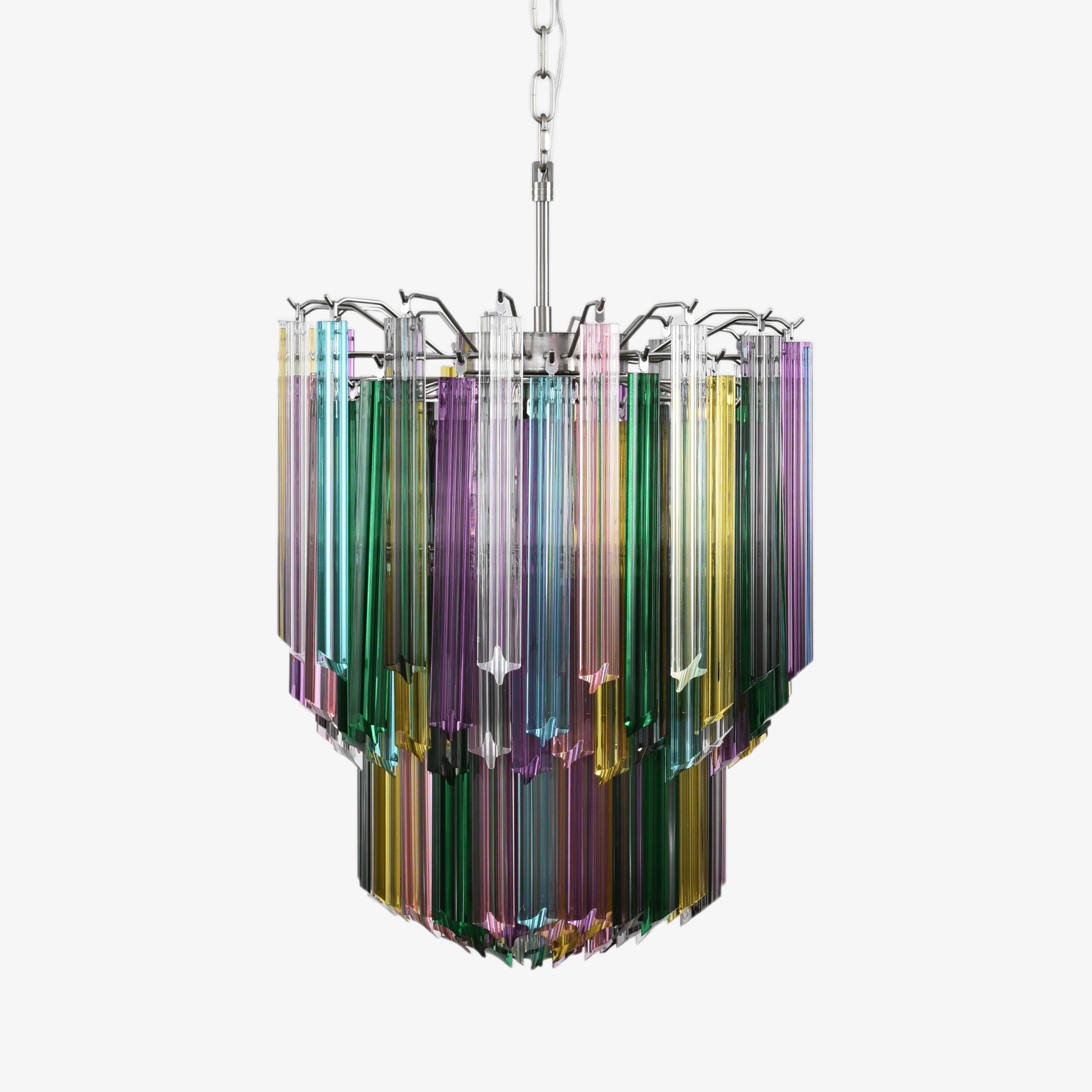 Prismatic Glass Colorful Chandelier