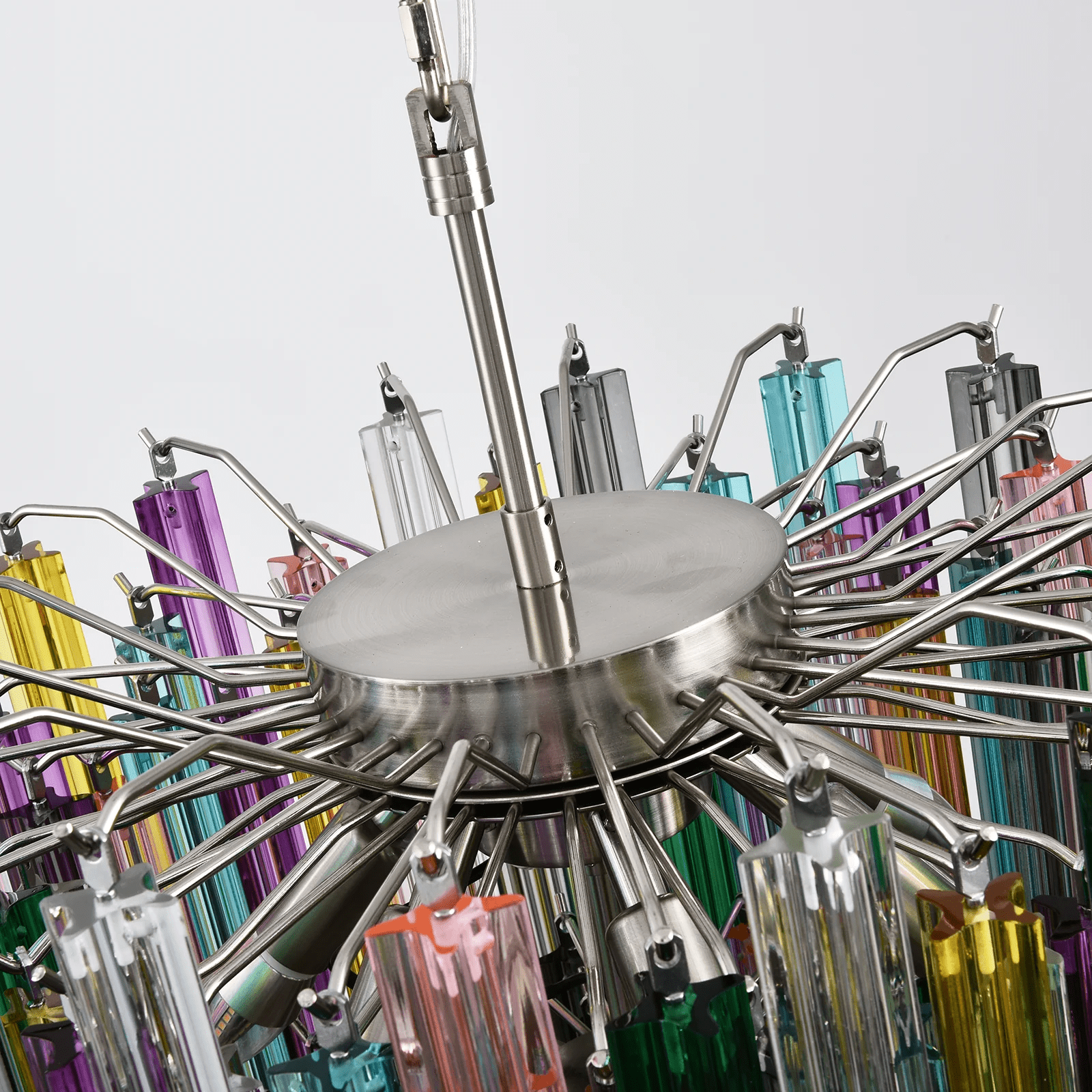 Prismatic Glass Colorful Chandelier