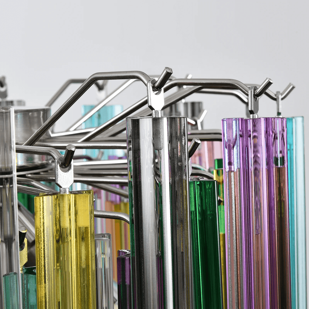 Prismatic Glass Colorful Chandelier