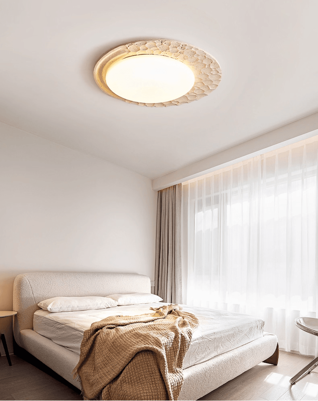 Venus Textured Stone Ceiling Light