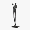 Graceful Reader Sculpture Ornaments