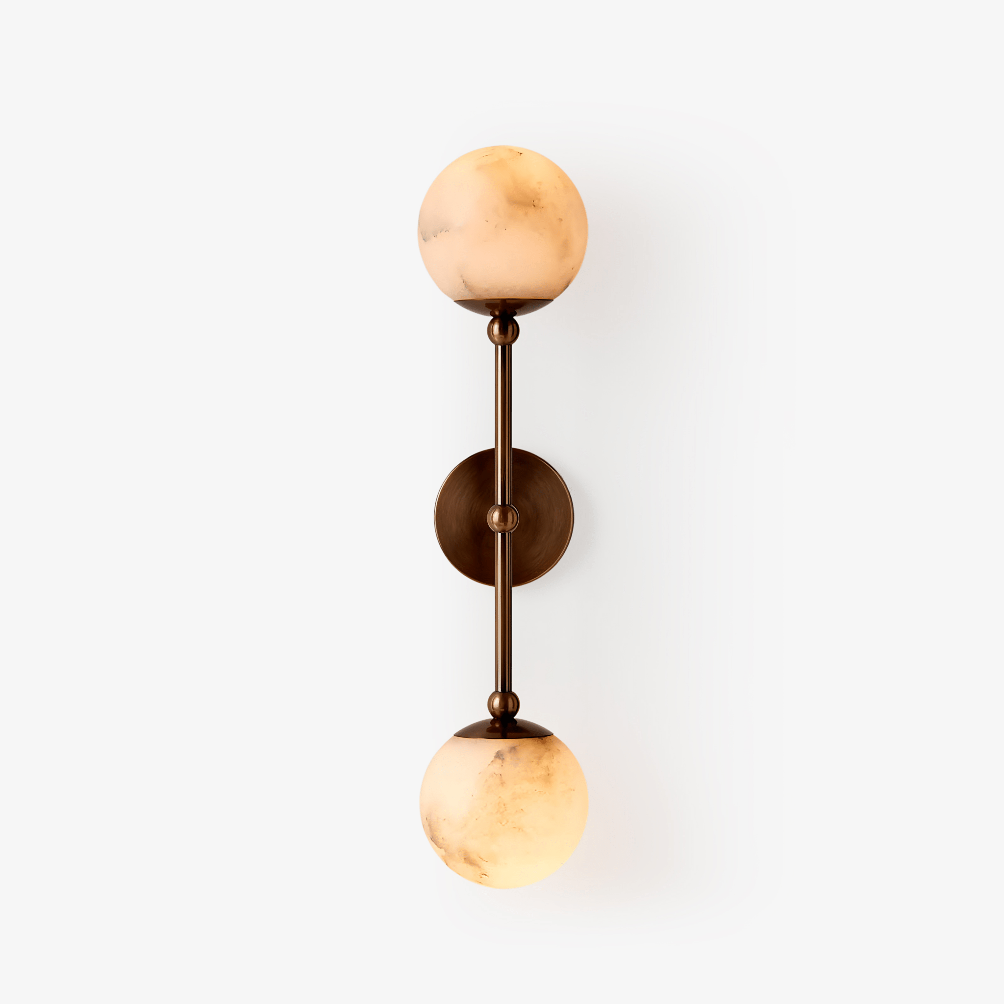Celestial Double Alabaster Sconce