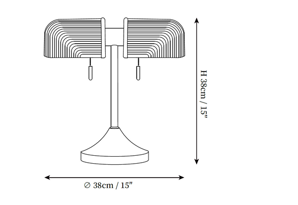Ashby Table Lamp — size diagram