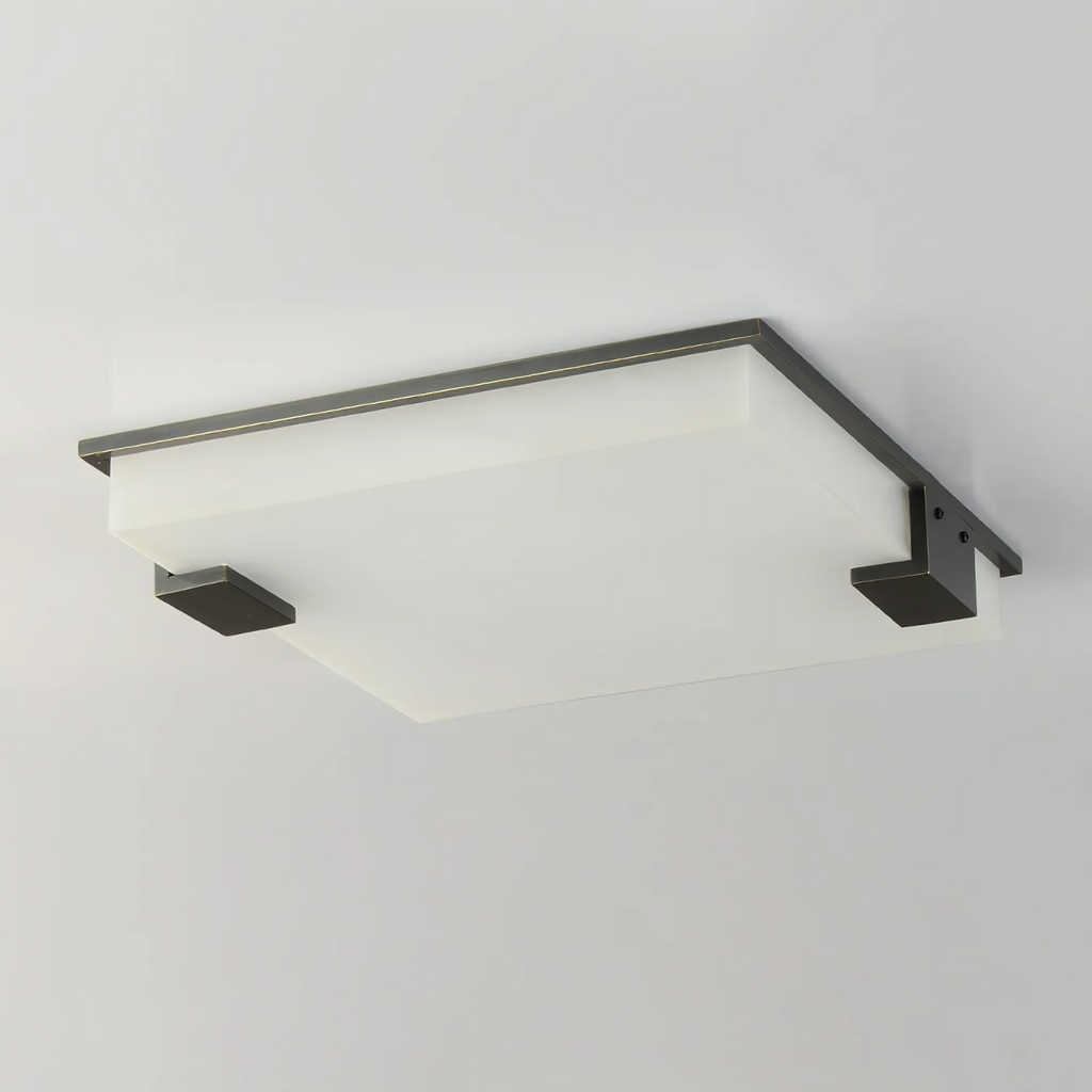 Square Alabaster Ceiling Lamp
