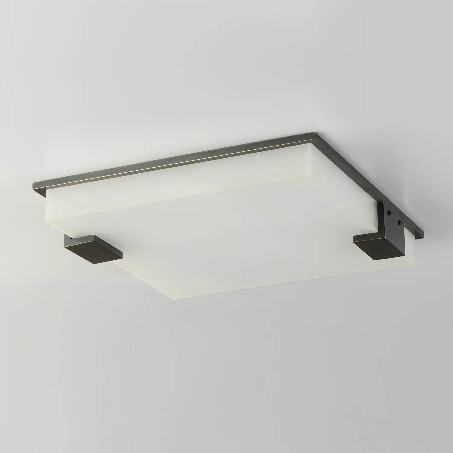 Square Alabaster Ceiling Lamp