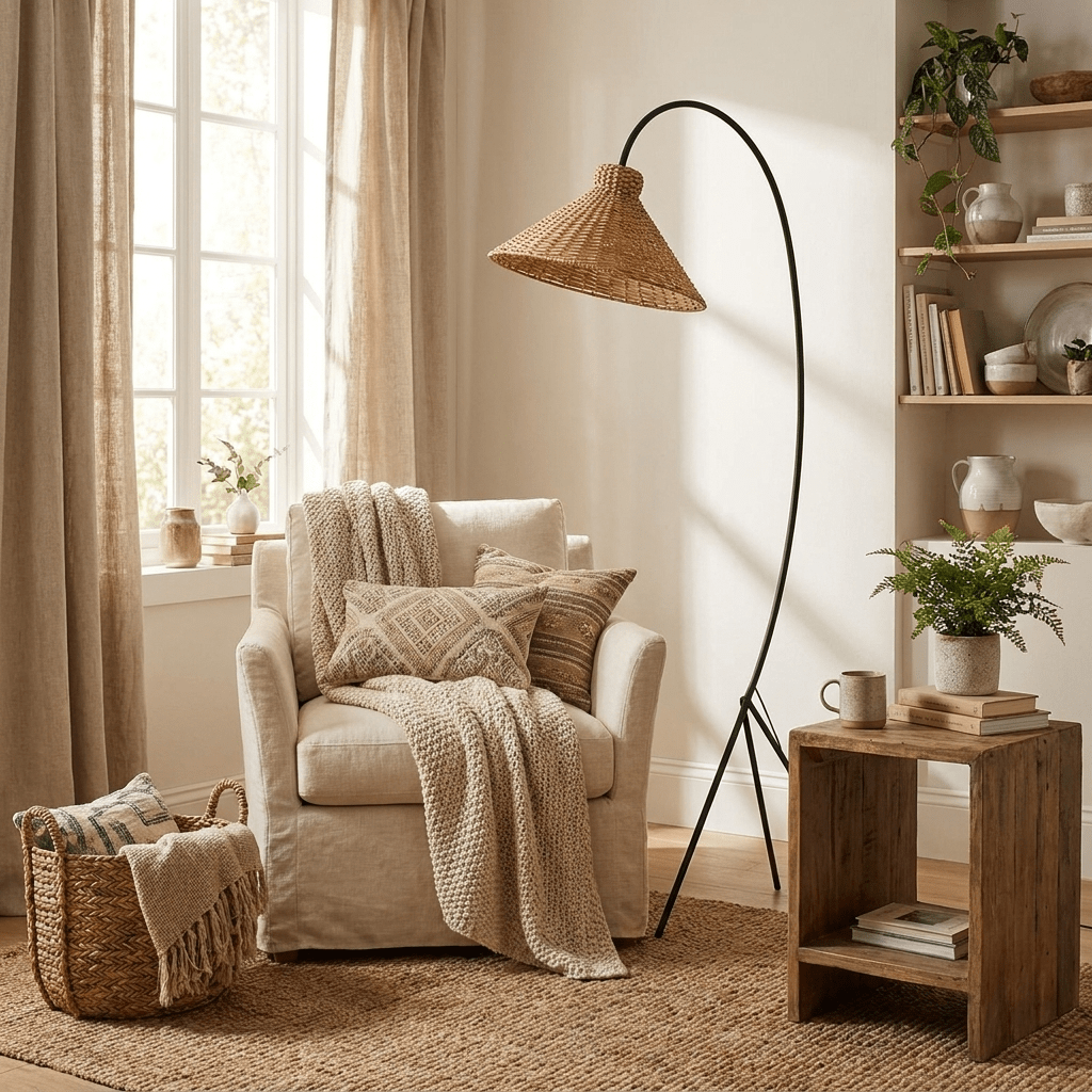 Tana Woven Floor Lamp