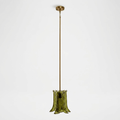 Olive Petal Glass Pendant Lamp