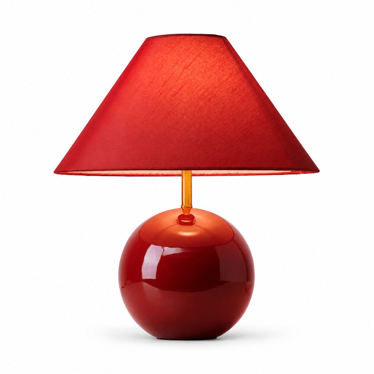 Cinabra Red Ceramic Table Lamp