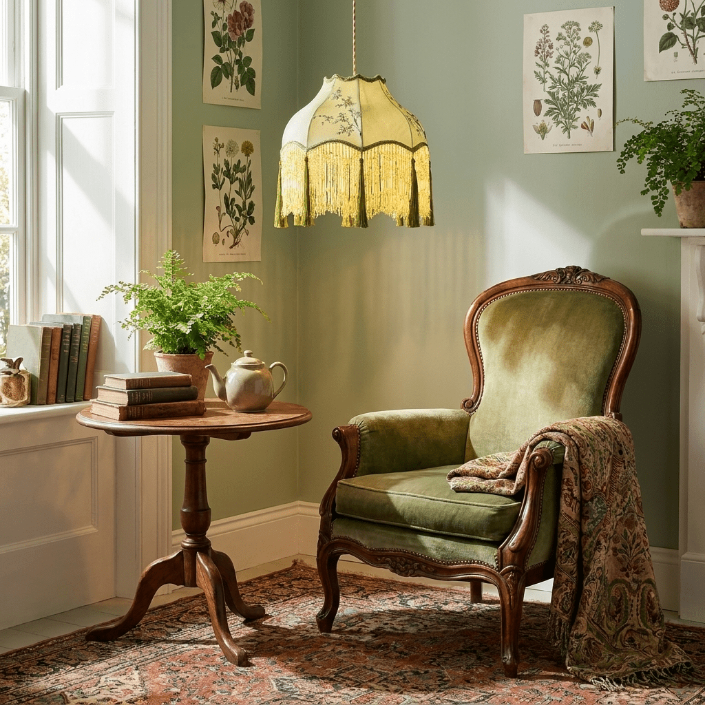 Prasina Beaded Fringe Pendant Light