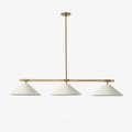 Linen Cone Linear Chandelier