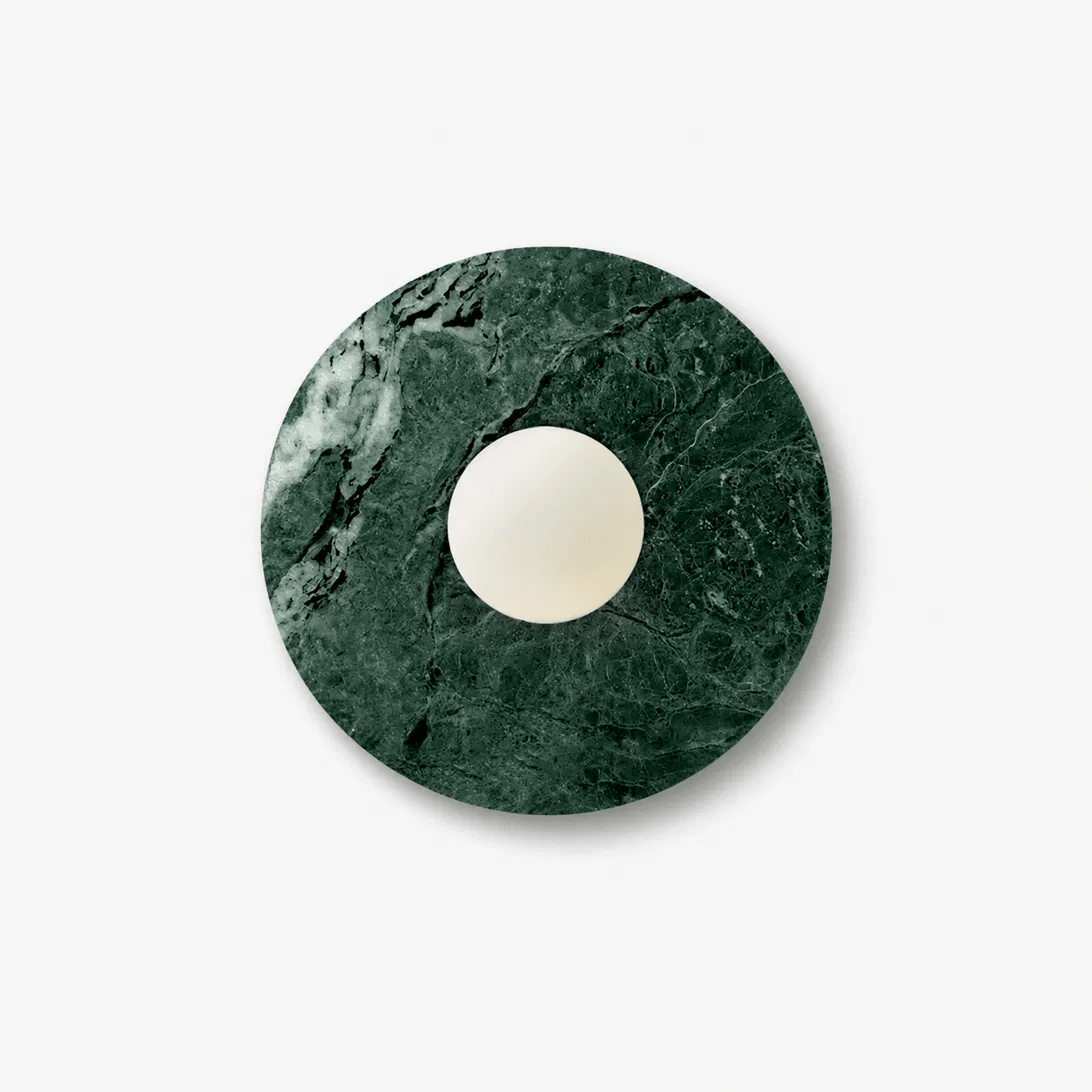 Pietraluna Round Stone Disc Wall Sconce