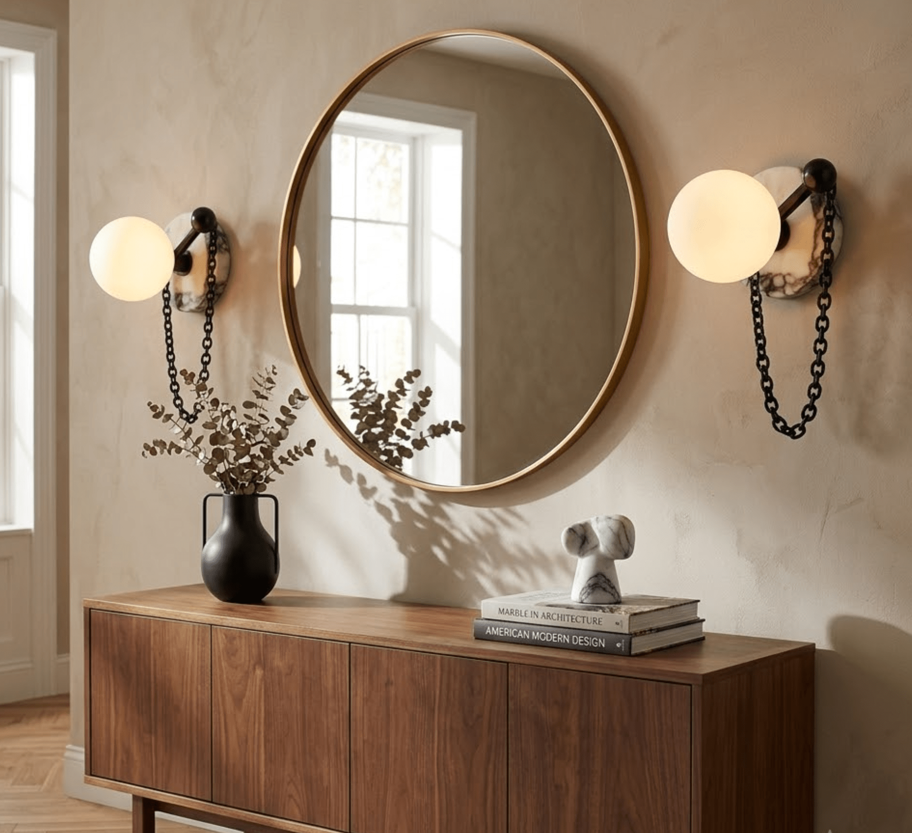 Keepsake Marble Globe Wall Sconce