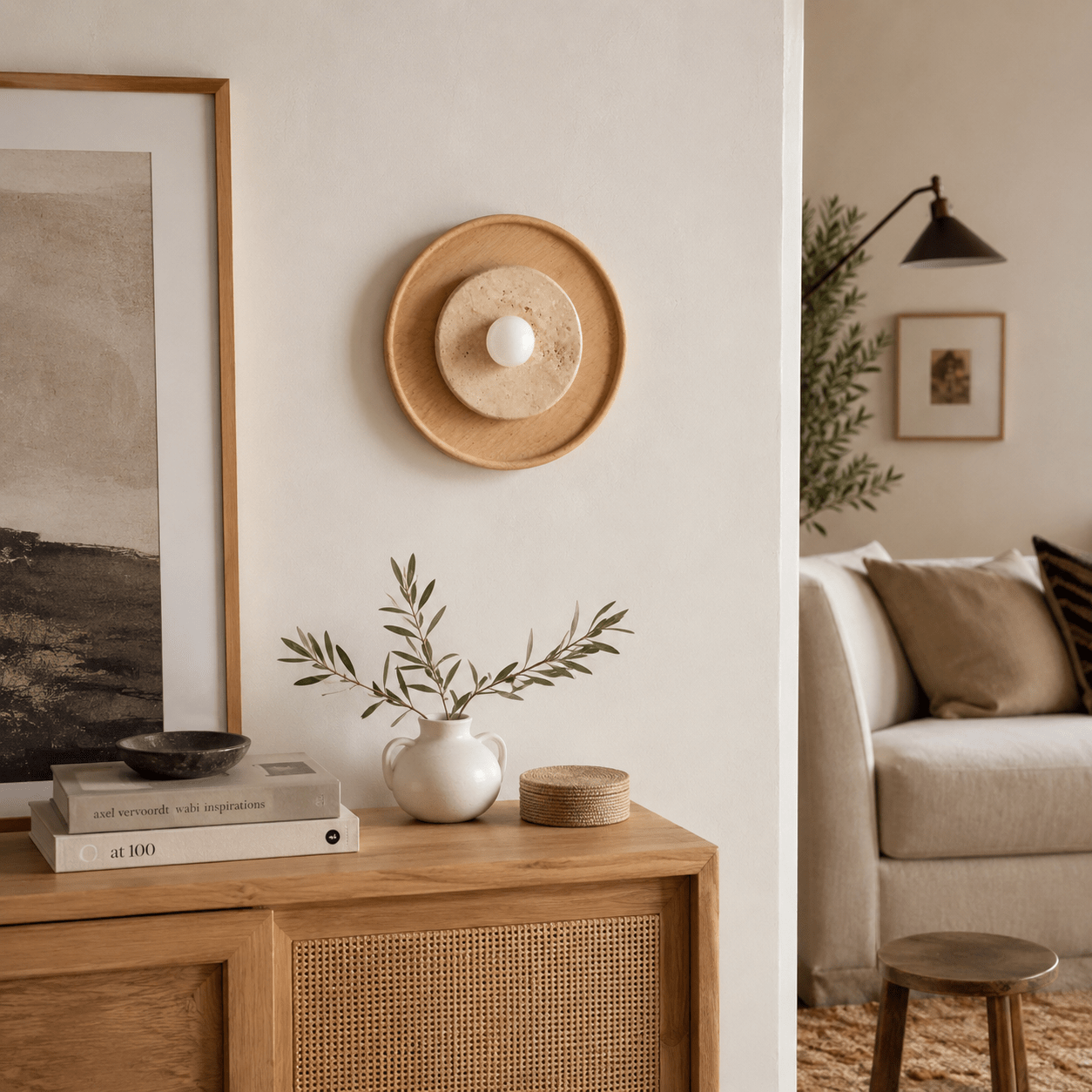 Rapolano Travertine Wall Sconce
