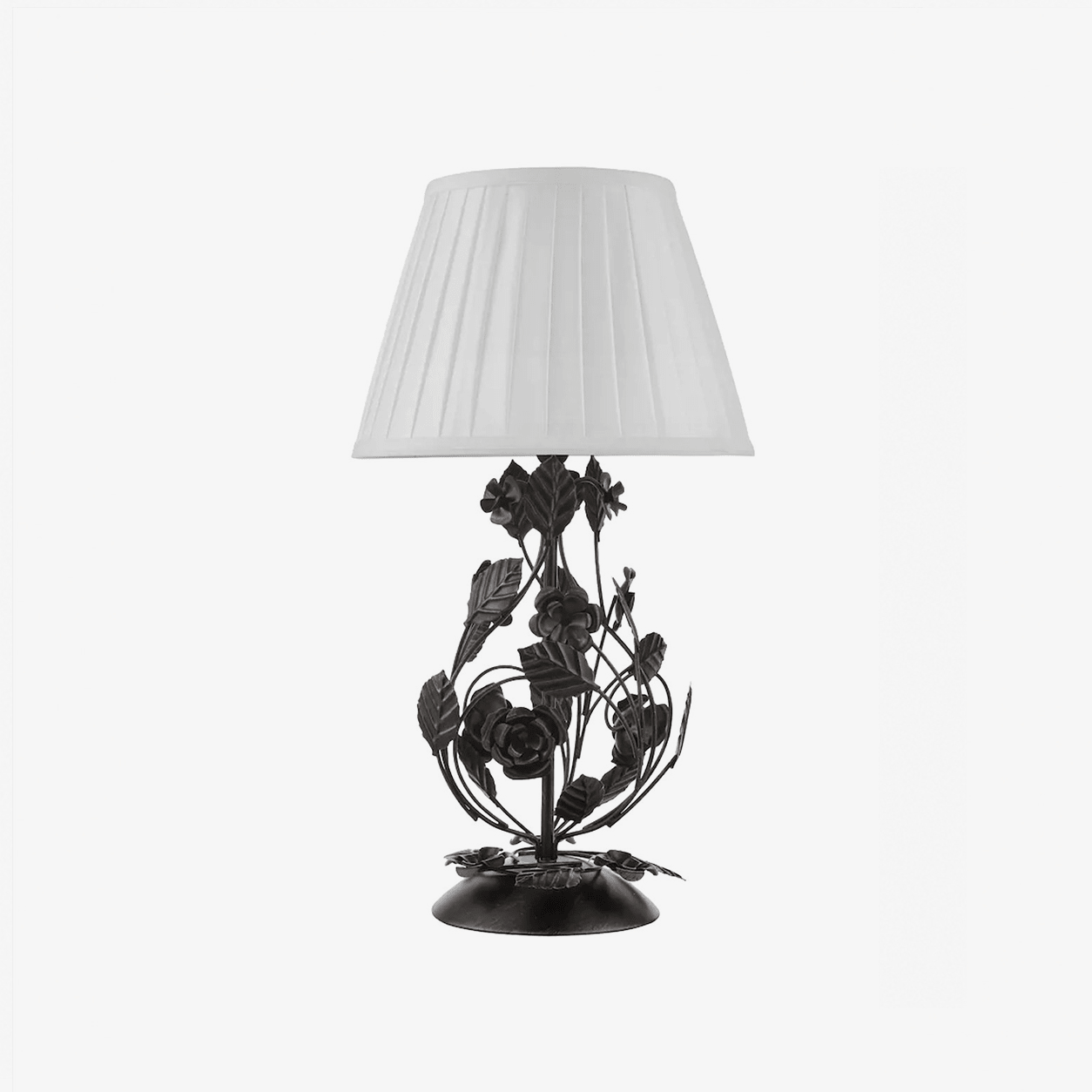 Rosaspina Wrought Iron Rose Table Lamp
