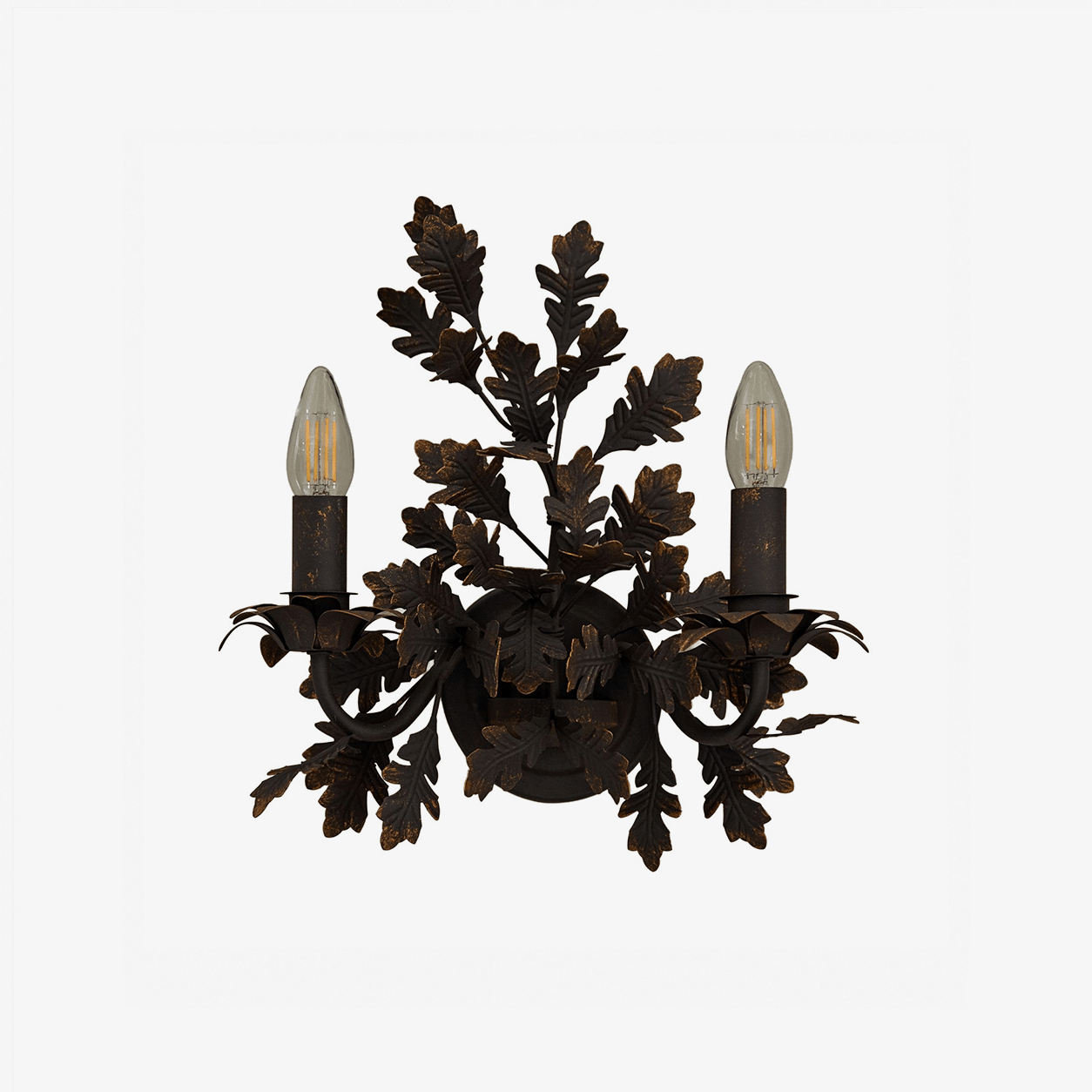 Oak Leaf Wrought Sconce