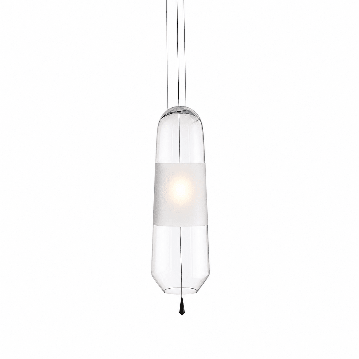 Glass Capsule Pendant Light