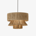 Raffia Jute Tiered Pendant Lamp