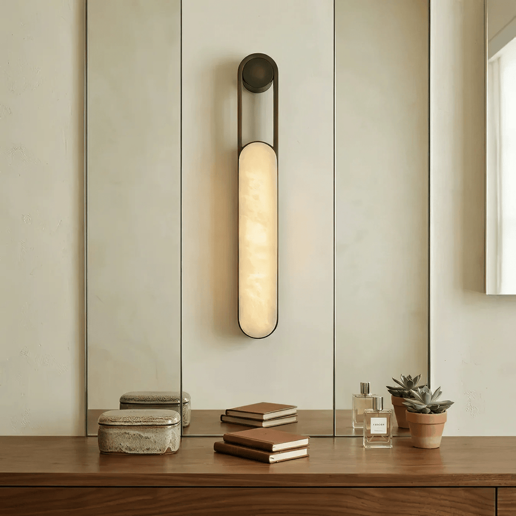 Norix Alabaster Frame Wall Light