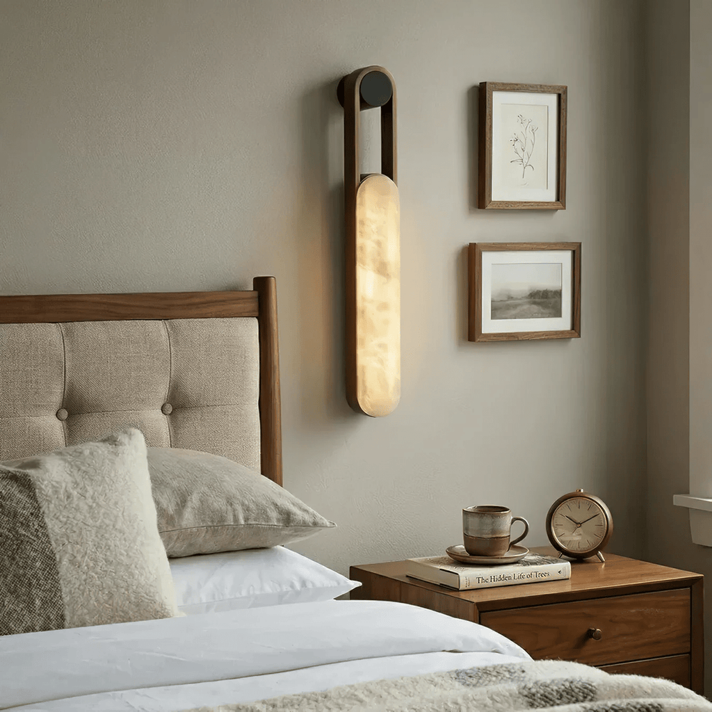 Norix Alabaster Frame Wall Light