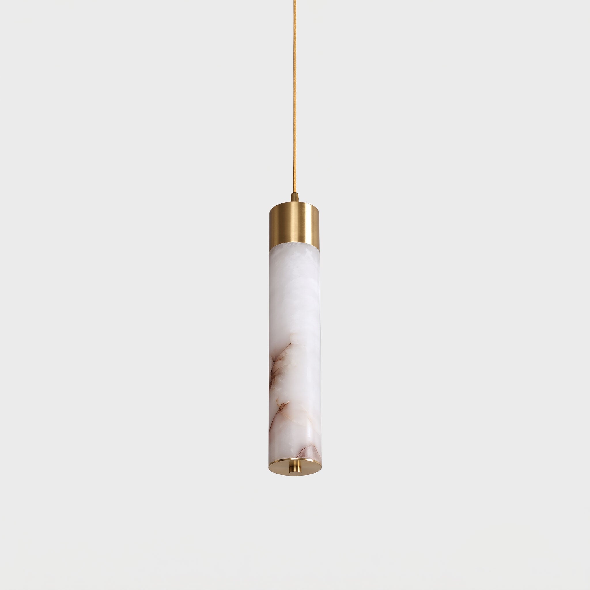 Alabaster Tala Brass Pendant Lamp