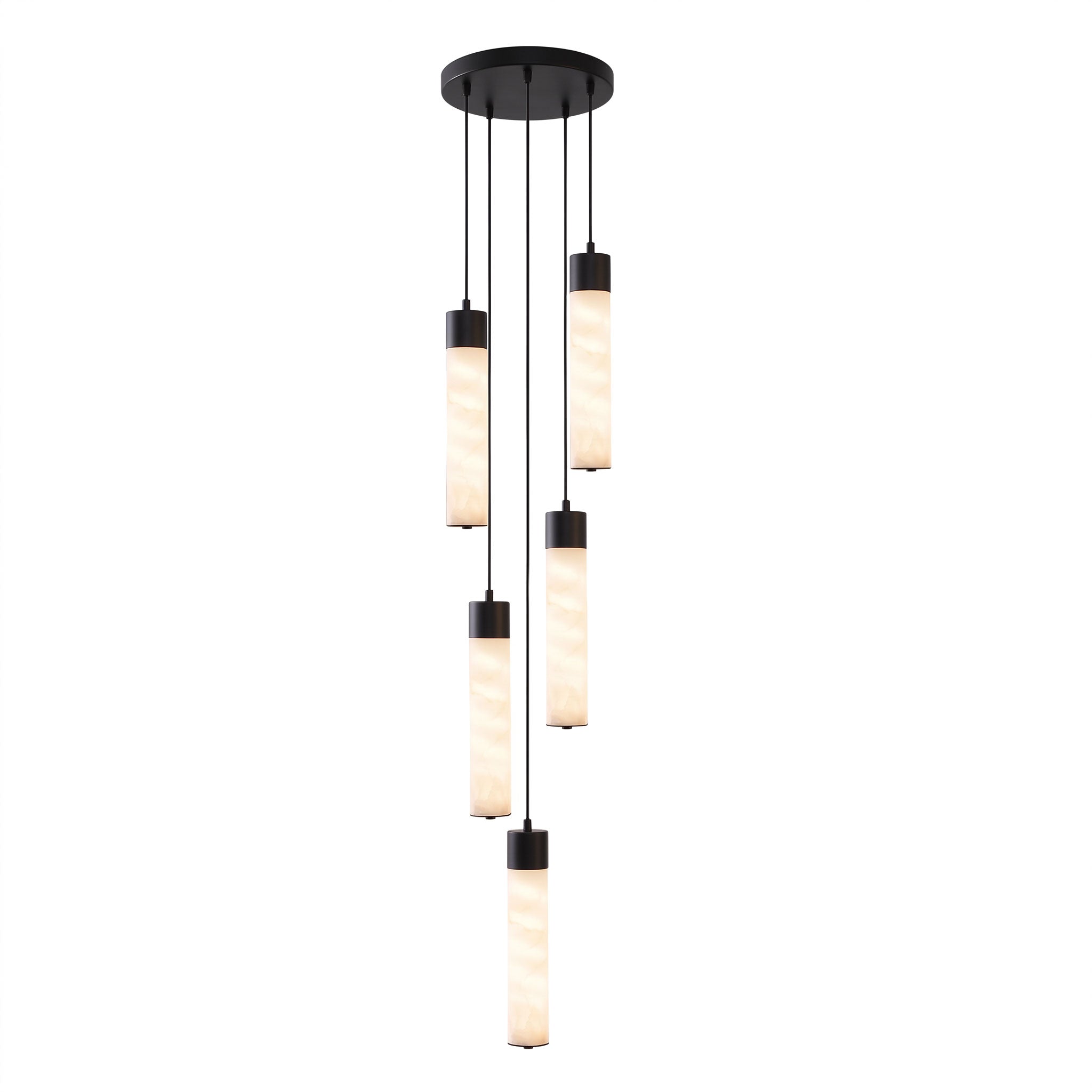 Alabaster Tala Brass Pendant Lamp