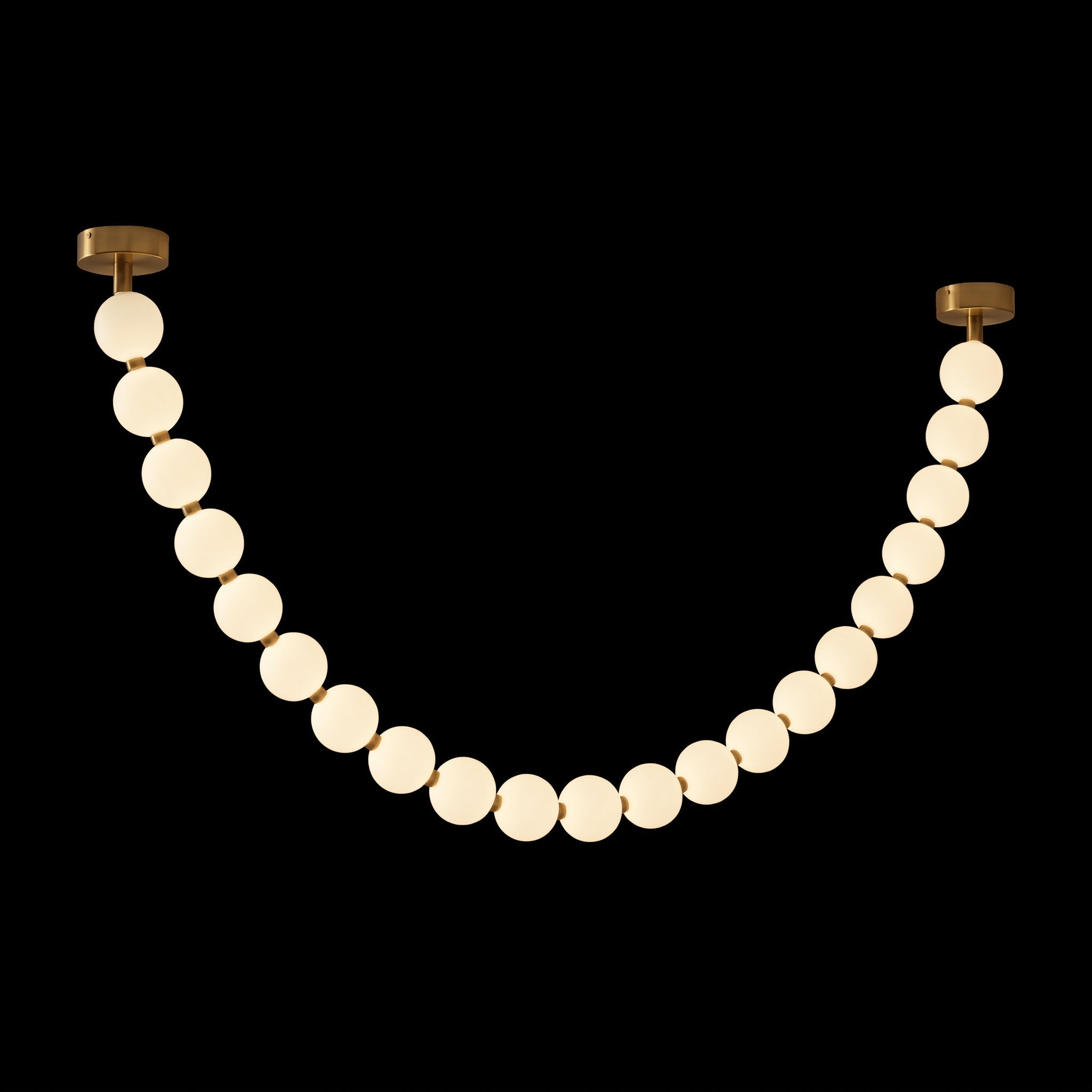 Pearl Glass Necklace Balls Chandelier