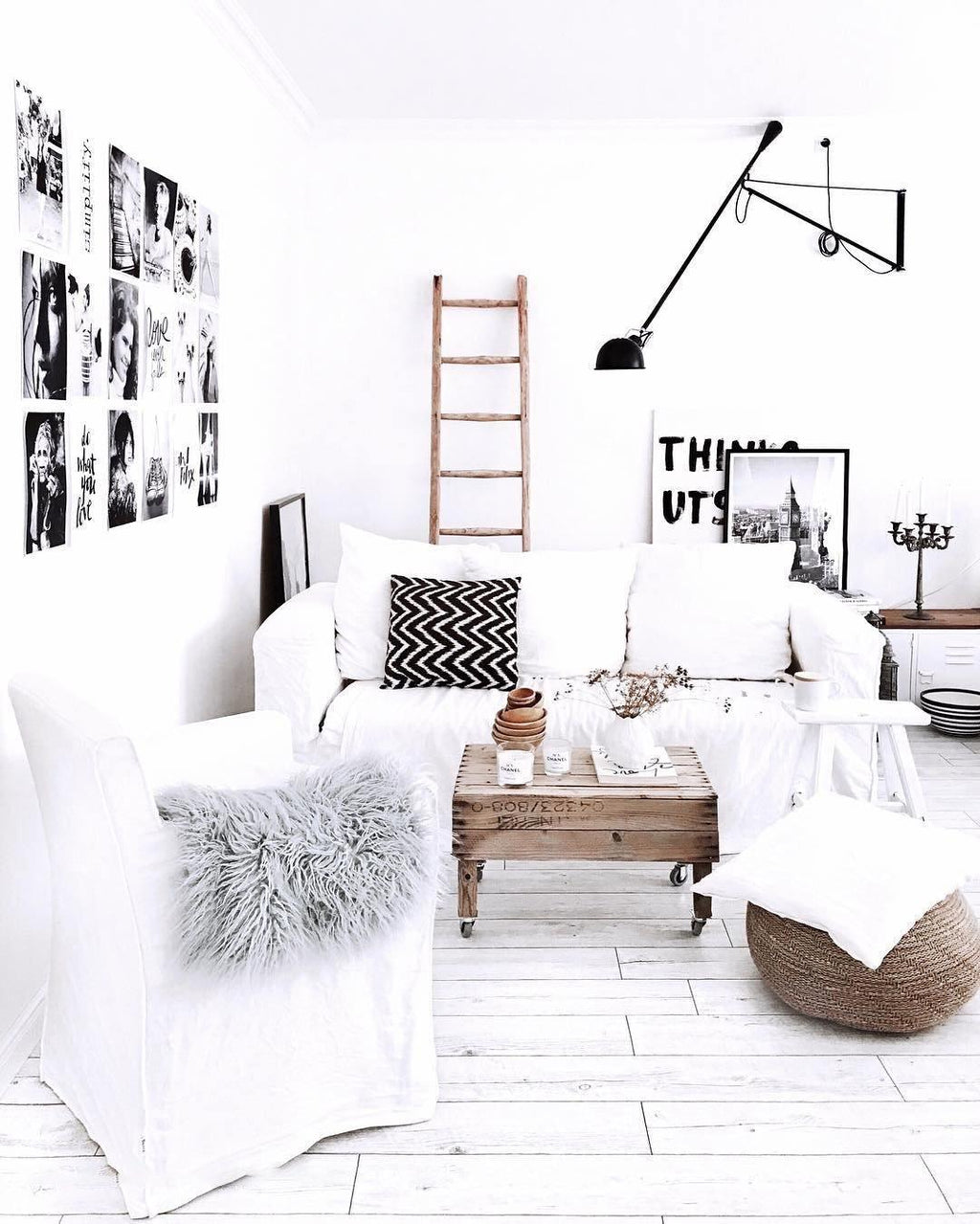 Long Swing Arm Wall Lamp