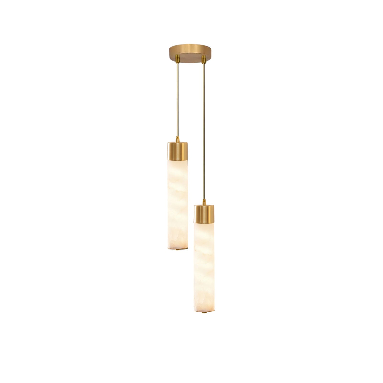 Alabaster Tala Brass Pendant Lamp