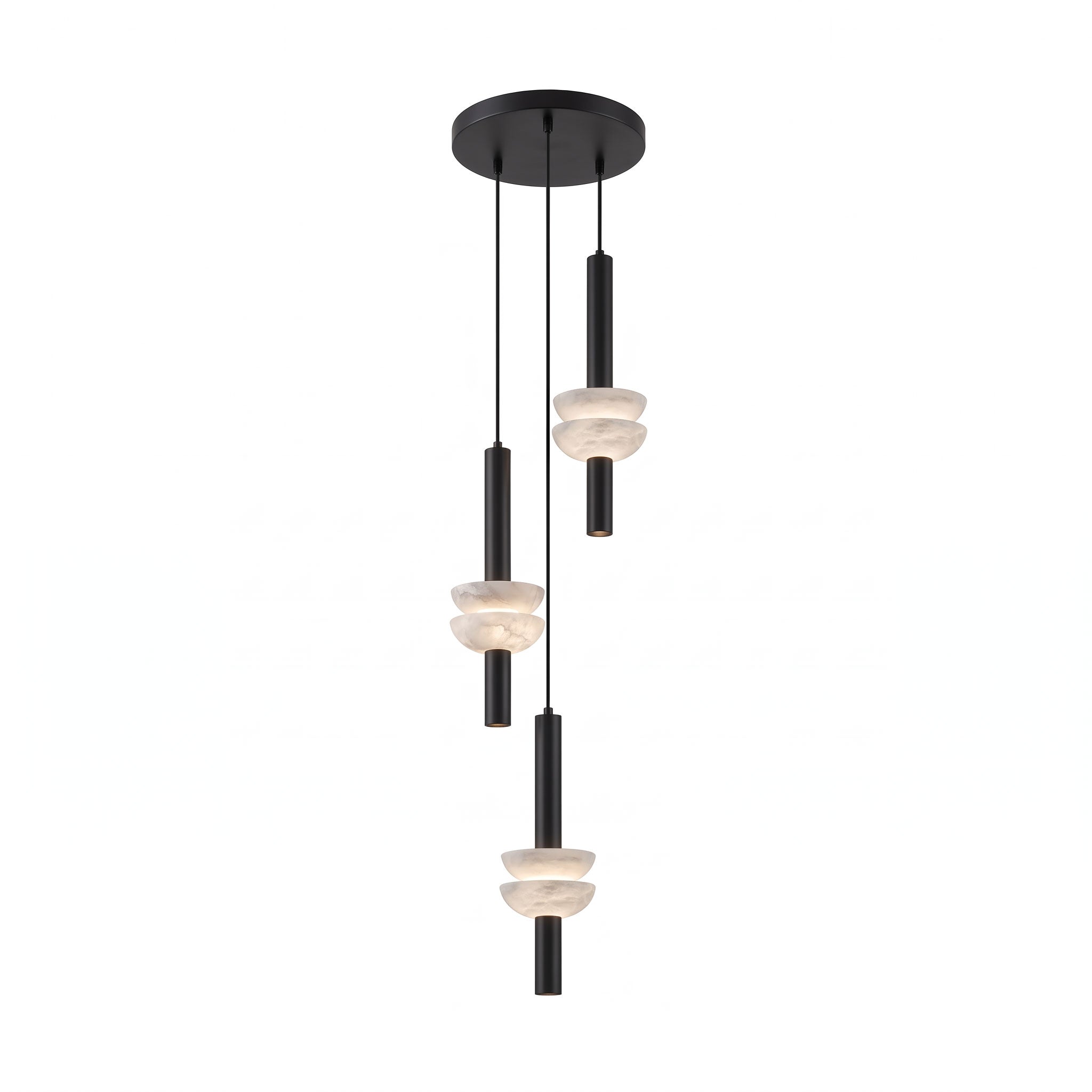 Alabaster Column Pendant Lamp