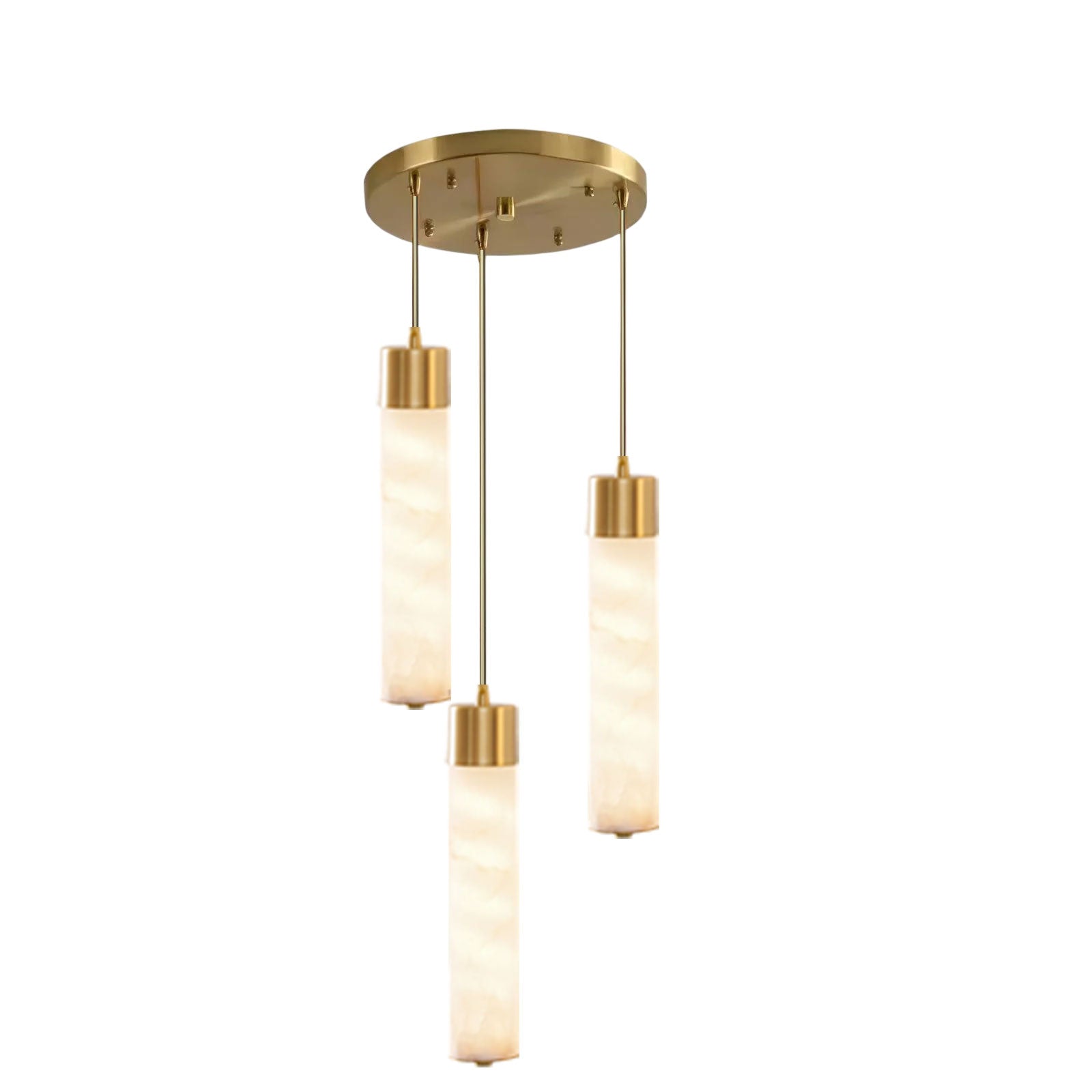 Alabaster Tala Brass Pendant Lamp