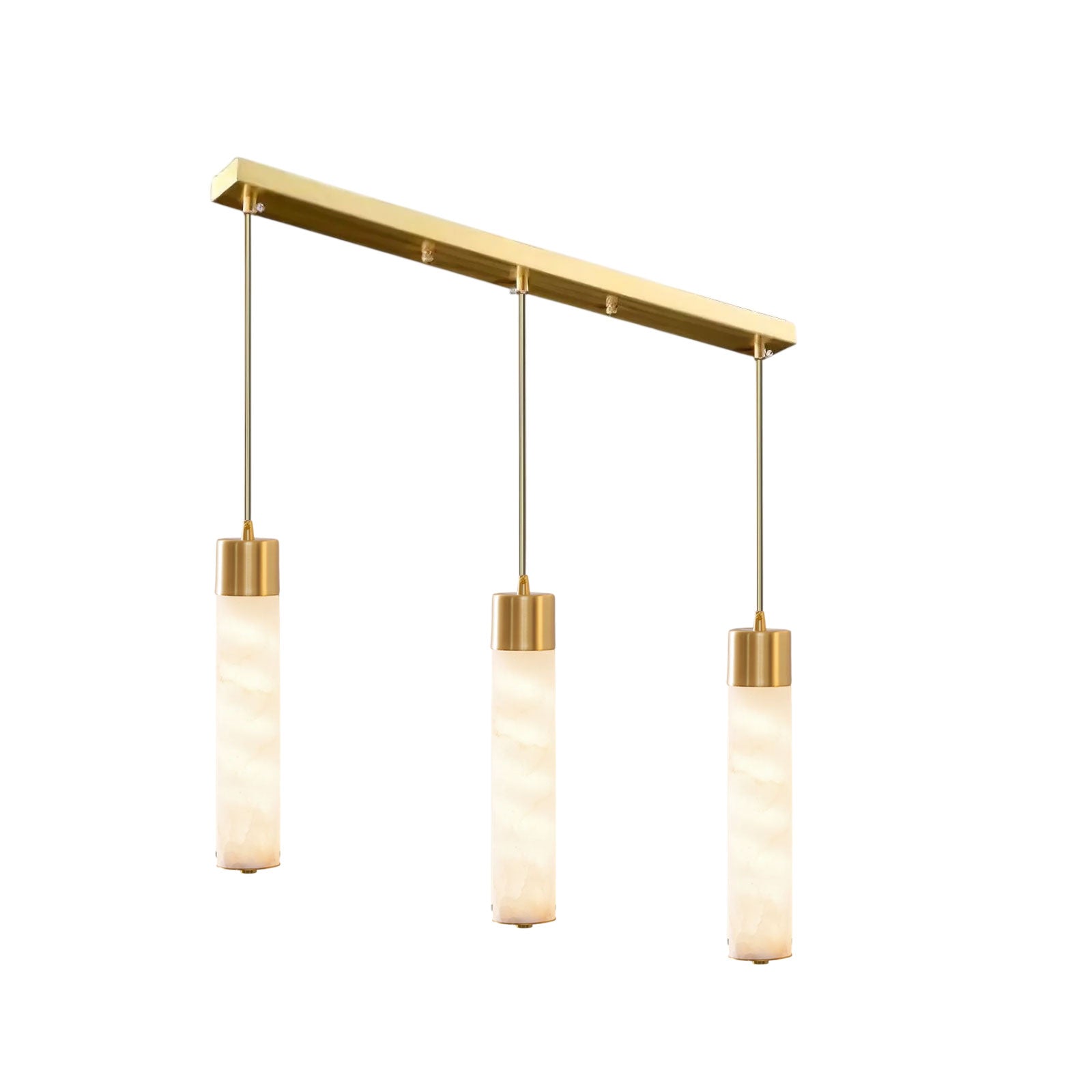Alabaster Tala Brass Pendant Lamp