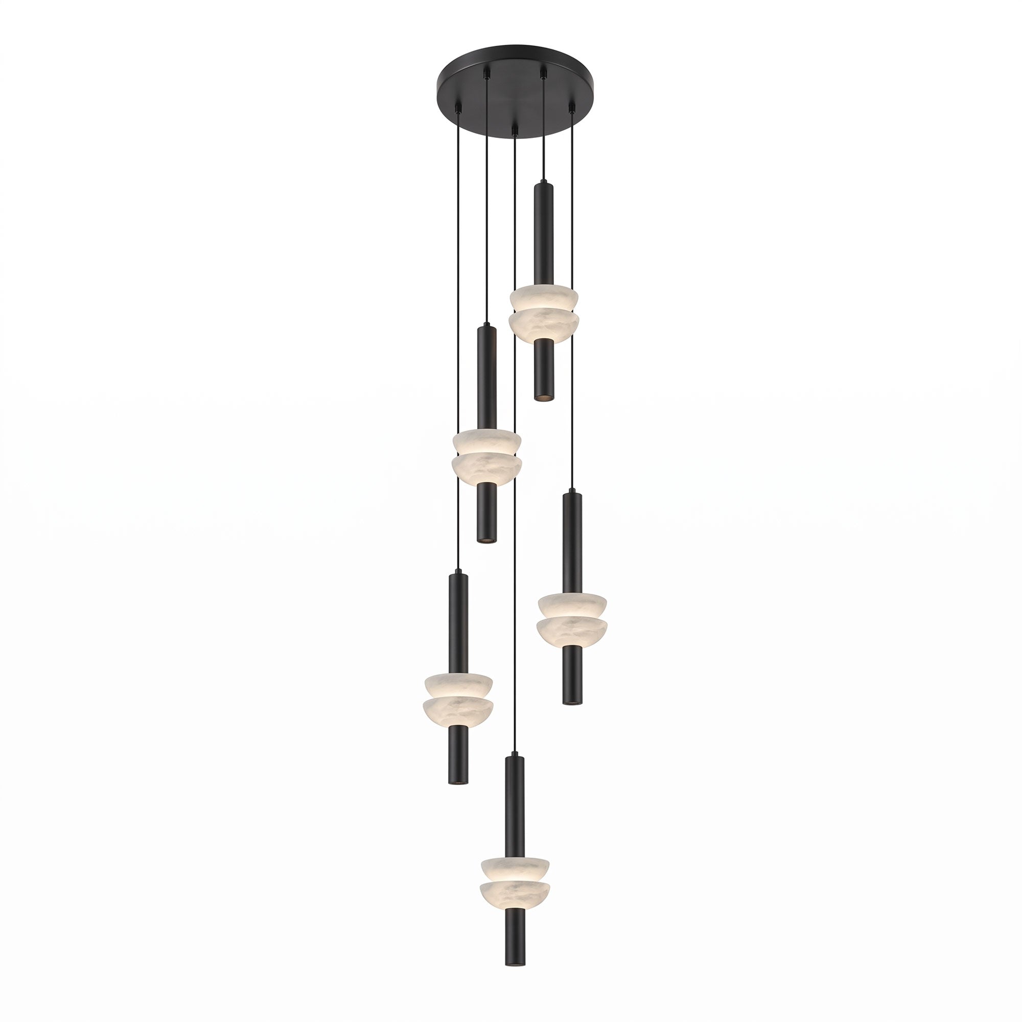 Alabaster Column Pendant Lamp