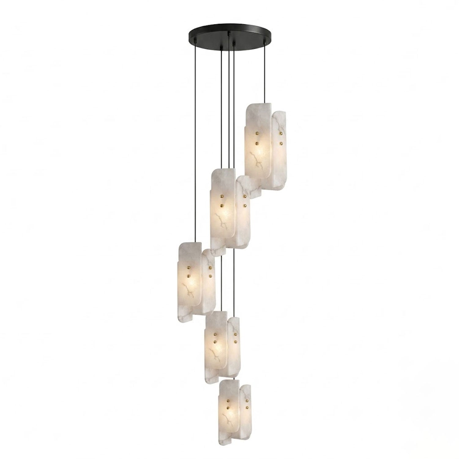 Megalith Mini Alabaster Pendant Light