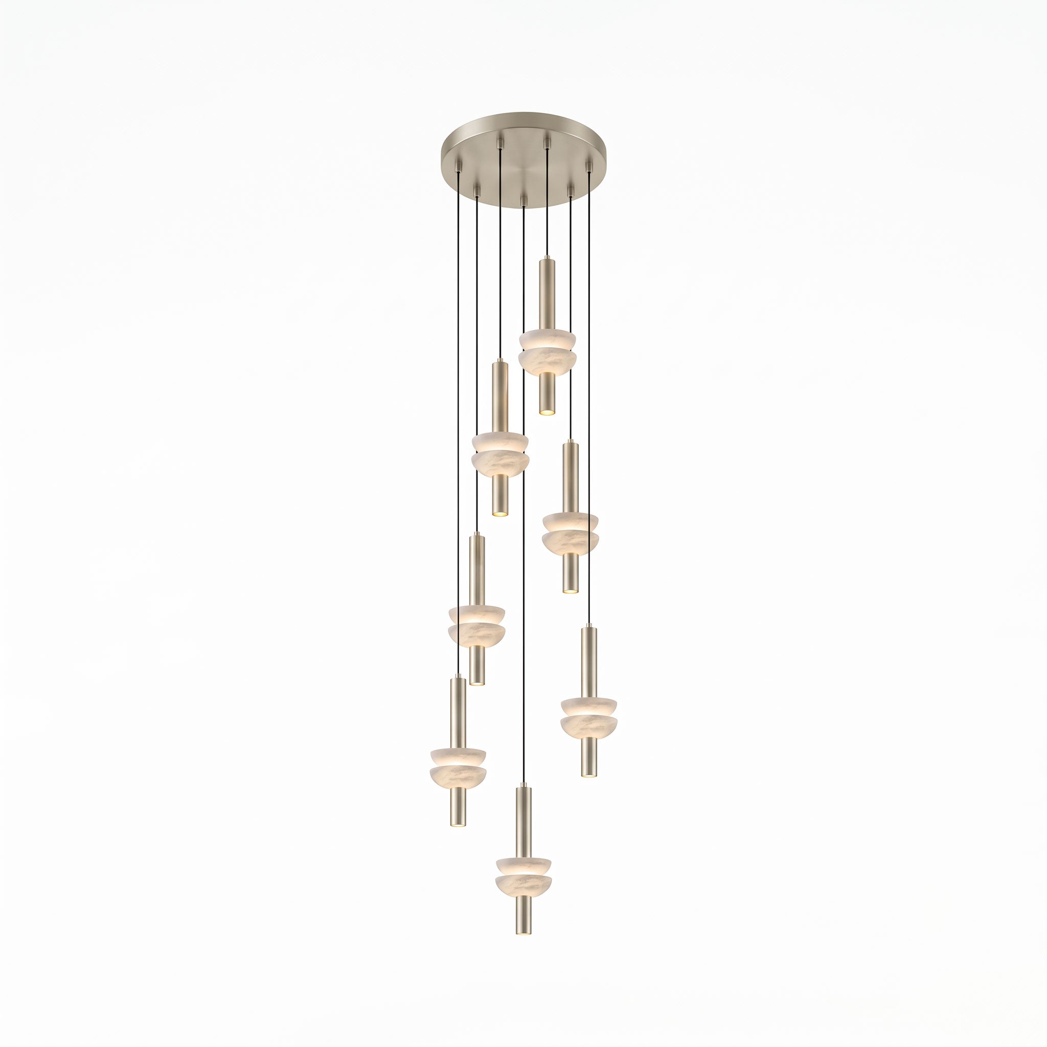 Alabaster Column Pendant Lamp