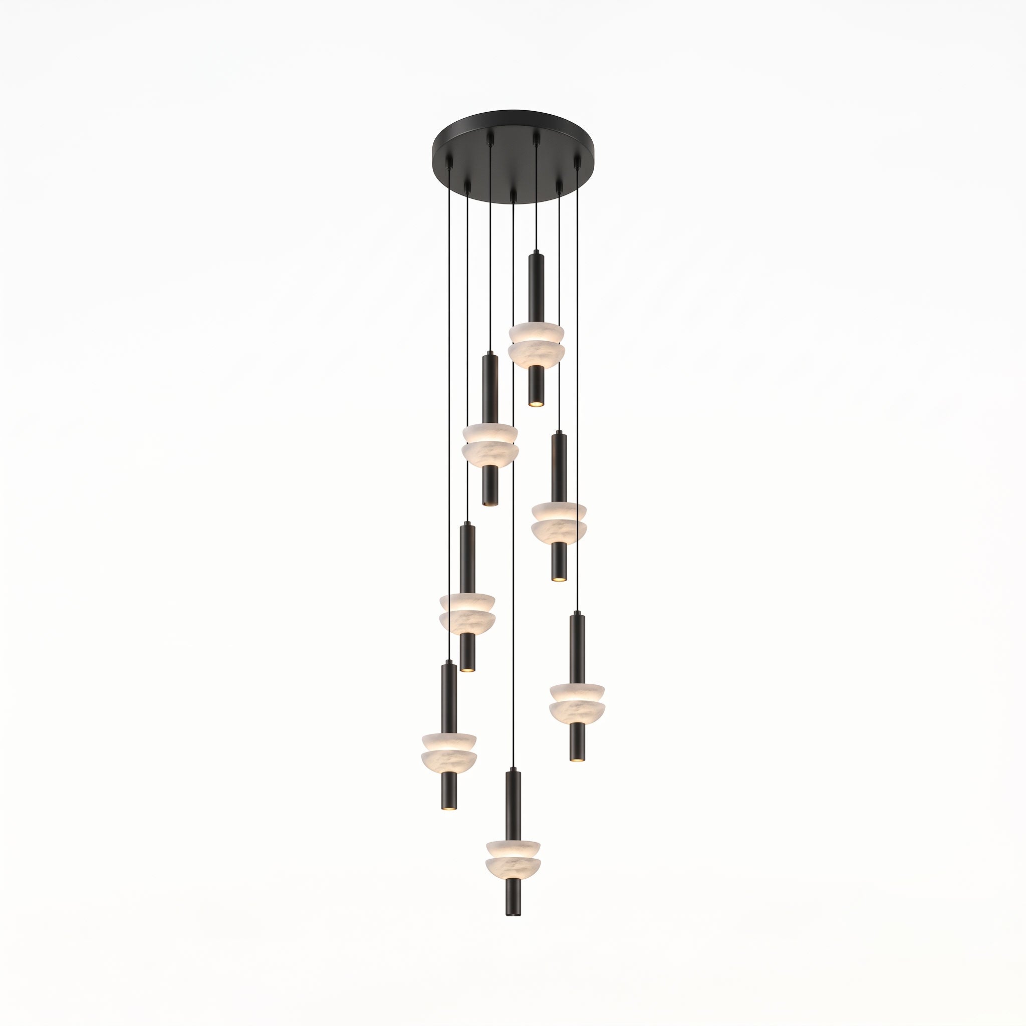 Alabaster Column Pendant Lamp