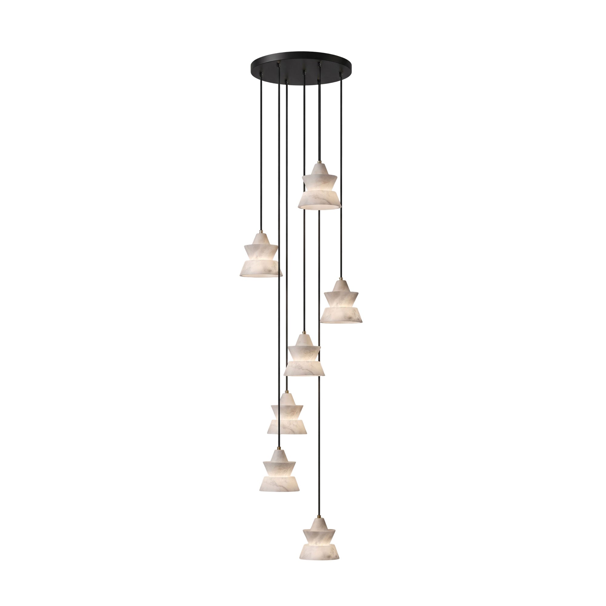 Trivola Alabaster Pendant Light