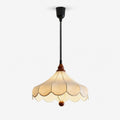 Printed Fabric Petal Pendant Lamp