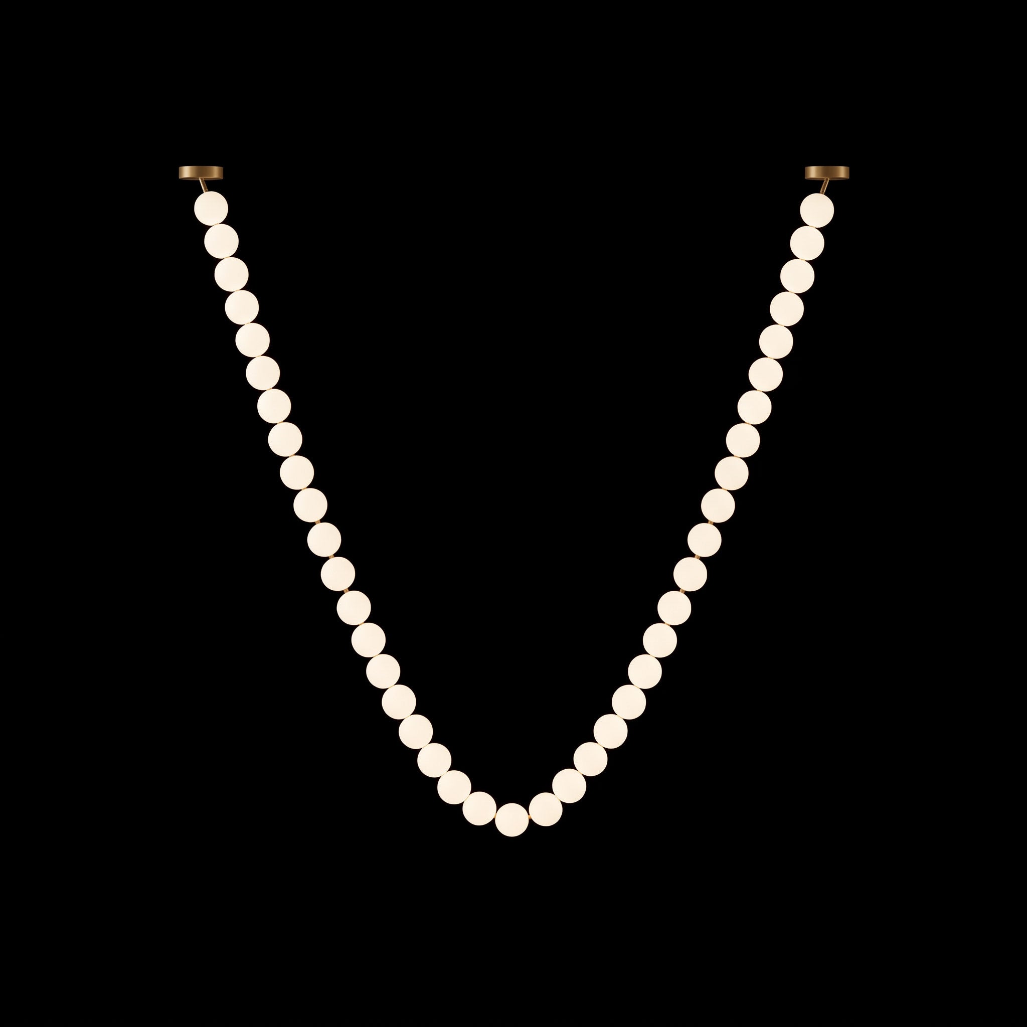 Pearl Glass Necklace Balls Chandelier
