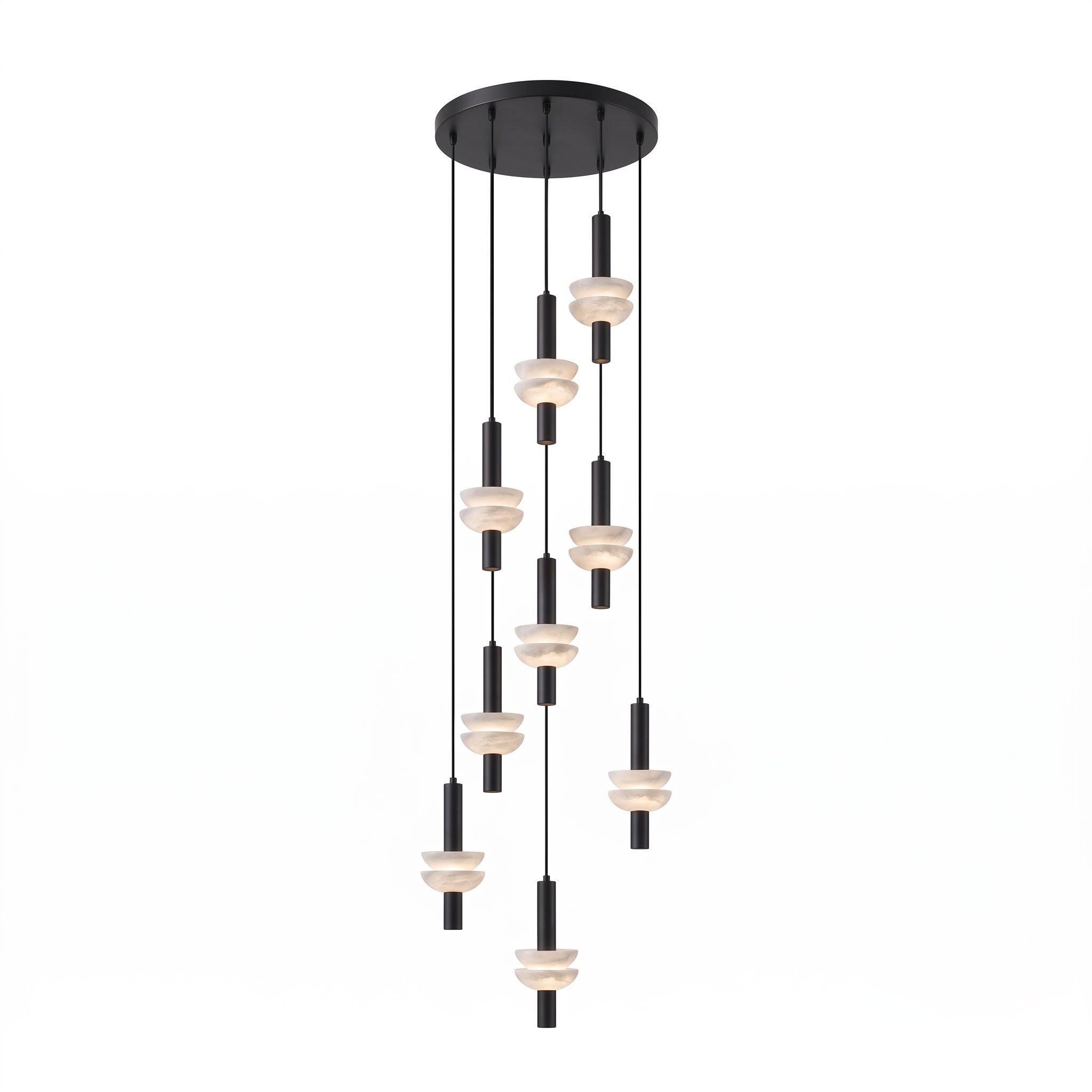 Alabaster Column Pendant Lamp