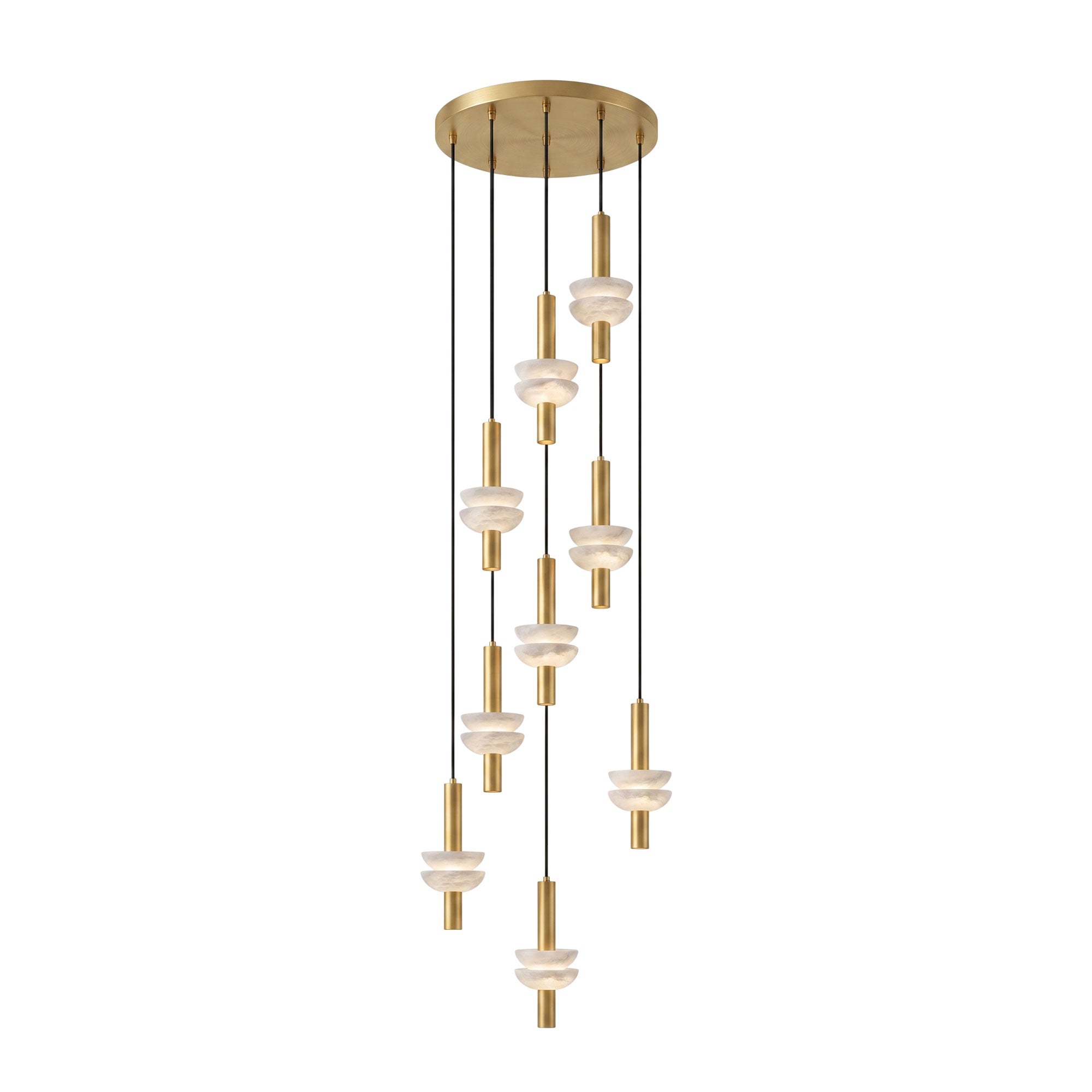 Alabaster Column Pendant Lamp
