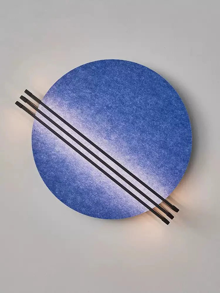 Abstract Sunrise Felt Wall Sconce