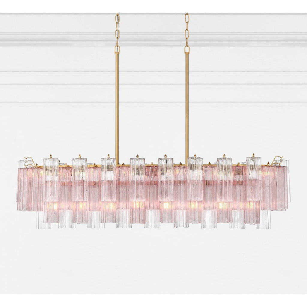 Eloria Glass Linear Chandelier