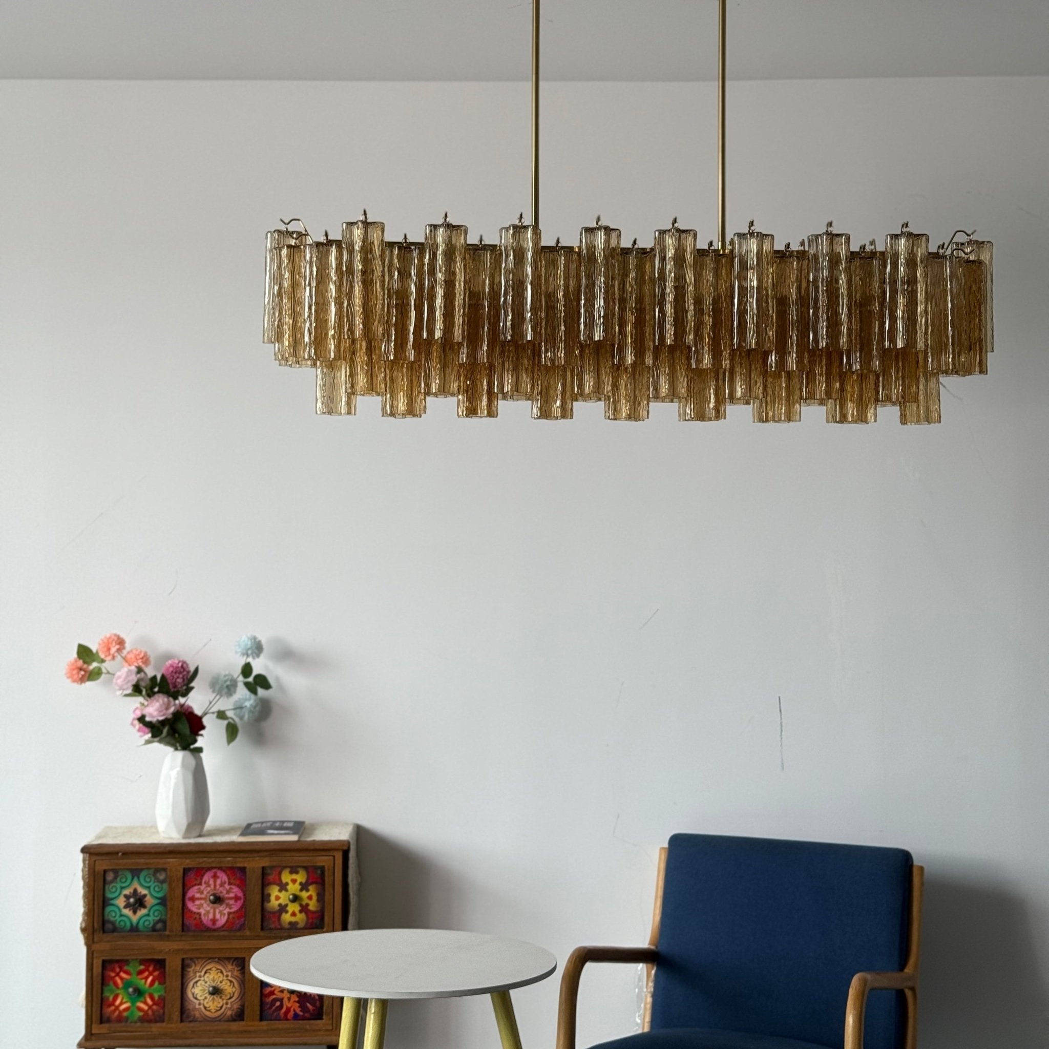 Eloria Glass Linear Chandelier